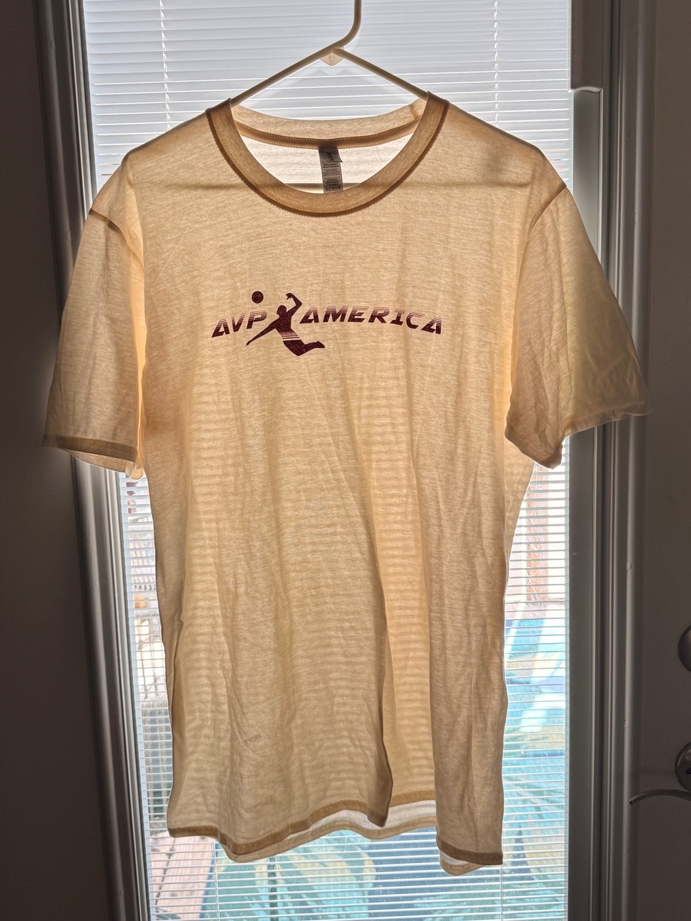 Men's Cream Ringer Tee